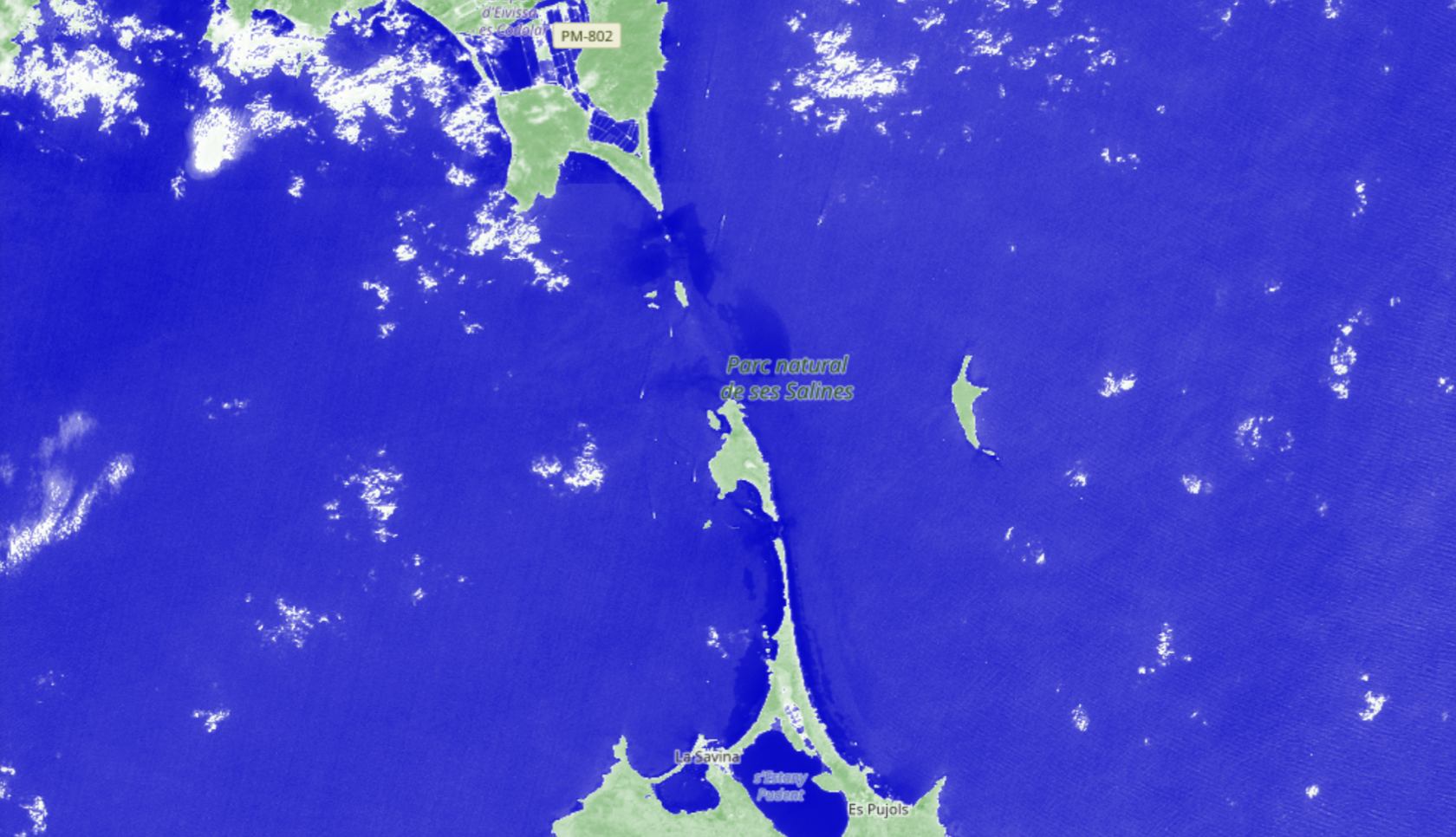 Detección de cambios en línea de costa